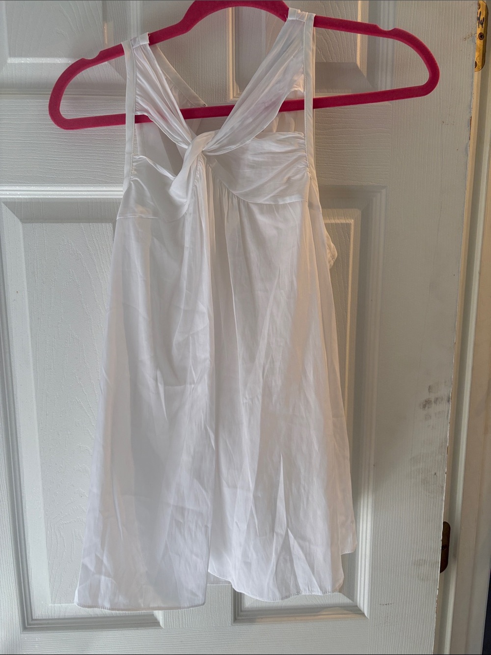 Ramy Brook White Knot-Back Shirt